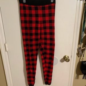 Plaid leggings